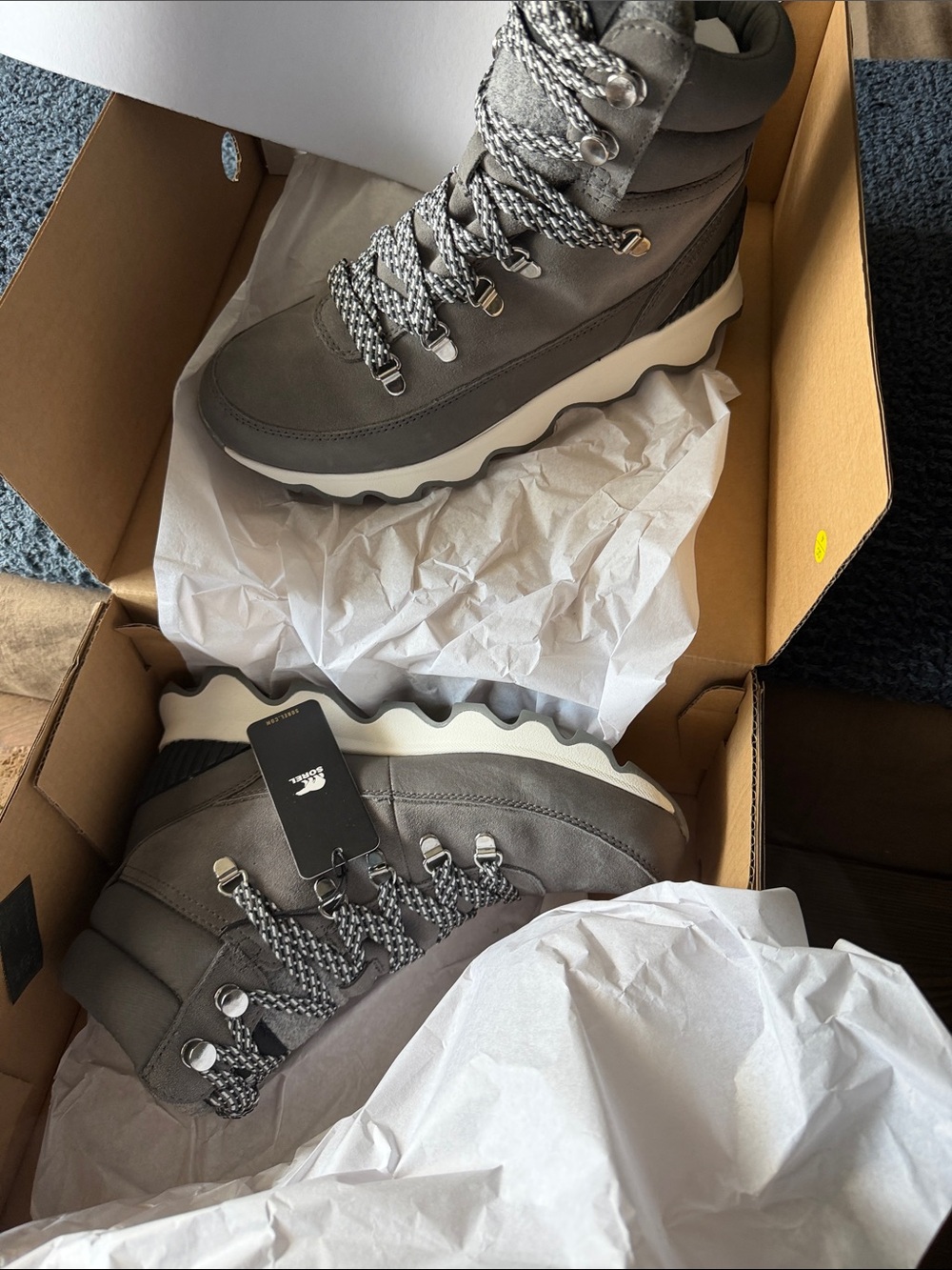Women’s Gray Winter Hiker Boots - Rugged Trail Style